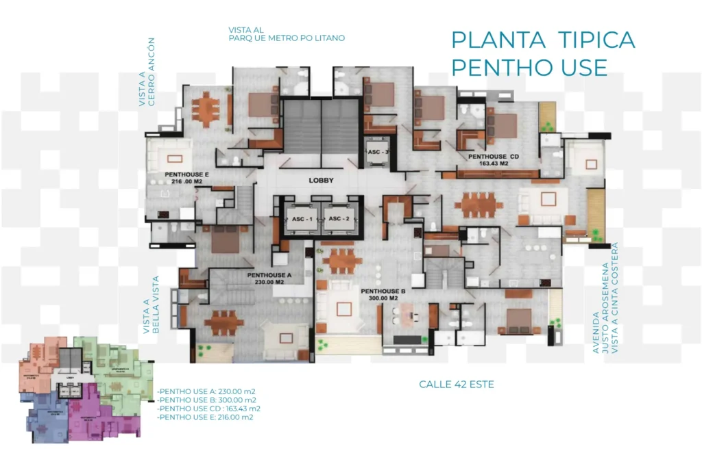 Planta típica Penthouse Azurre